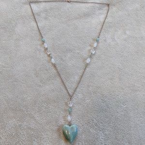Charlotte Russe marble heart necklace